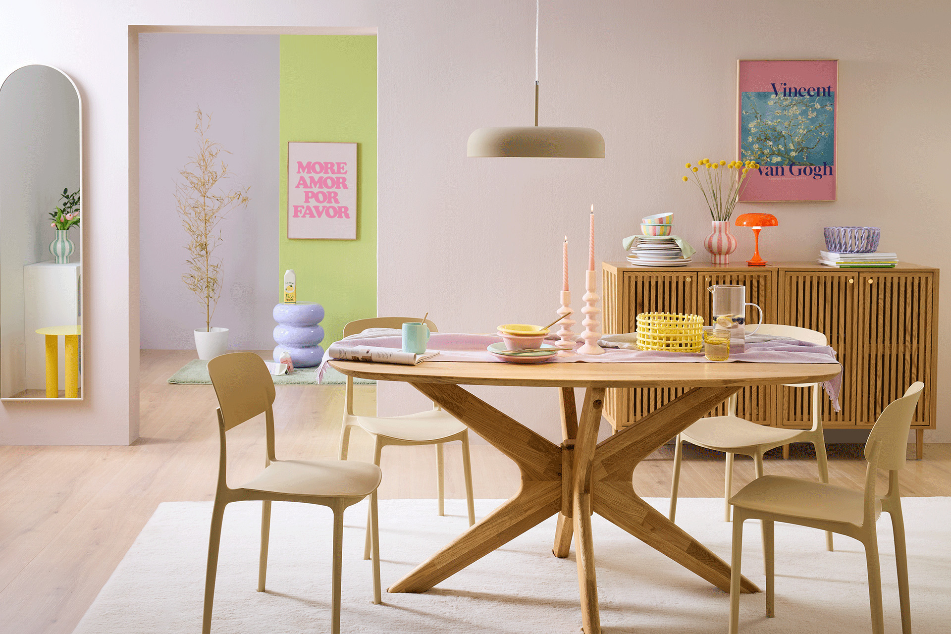 Candy Color Speisezimmer