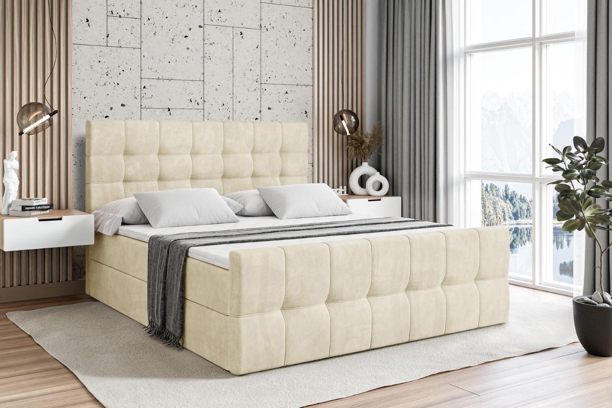 BOXBETT BERO-Z - 120 x 200 - H4 - Beige - Beige, Holzwerkstoff (120/200cm) - ALTDECOR