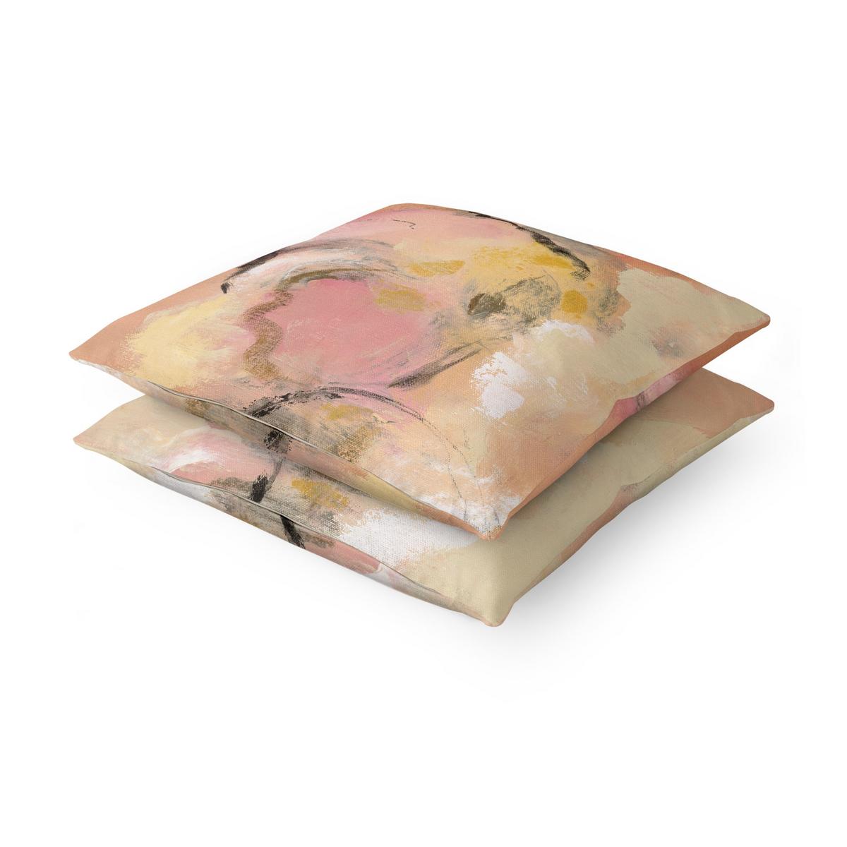DEKOKISSEN 2er-Set Pfingstrosen-Aroma Duo 40/40 cm - Rosa, Textil (40/40cm) - Bilderwelten