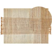 TEPPICH geflochten Hamzalar 230/160 cm - Beige, Naturmaterialien (160/230cm) - Beliani