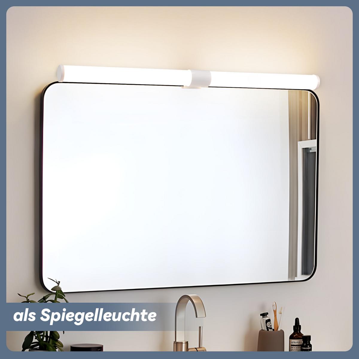 SPIEGELLEUCHTE Xythrenk 5.2/3.2/40 cm - Weiß, Kunststoff (40/5.2/3.2cm) - ZMH
