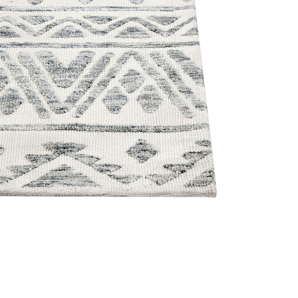 KURZFLOR-TEPPICH Beige 300/400 cm Aspani - Beige/Grau, Textil (300/400cm) - Beliani