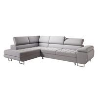 ECKSOFA Eden 4 Sitzplätze Grau - Grau, Holzwerkstoff (271/201cm) - Petits-meubles