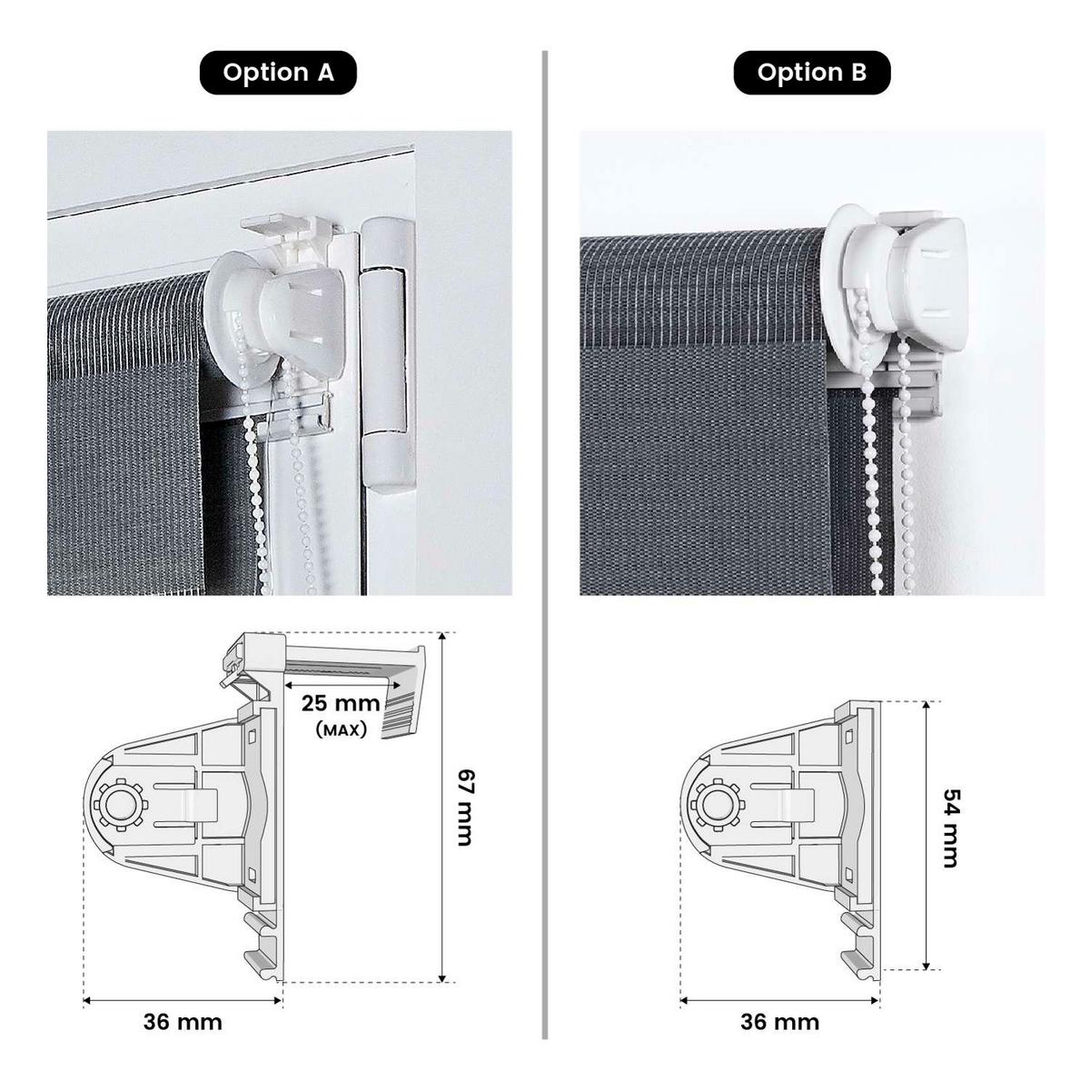 DOPPELROLLO Silber, 75 cm x 180 cm - Silberfarben, Kunststoff (75/180cm) - STORESDECO