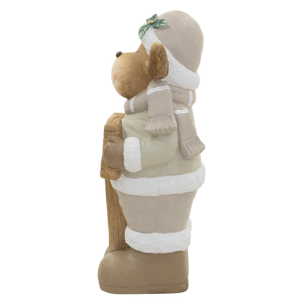 WEIHNACHTSELCH-FIGUR mit LED-Beleuchtung Weihnachtsdeko Innen Rentier 76 cm - Multicolor, Stein (40/76/29cm) - ECD-Germany