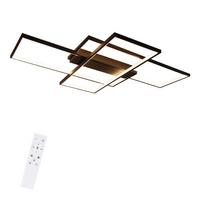 LED-DECKENLEUCHTE Caroline 100/70/8 cm - Schwarz, Metall (100/70/8cm) - ZMH