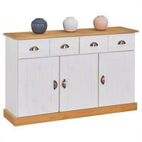 ANRICHTE PARIS weiß/braun - Weiß/Braun, Holz (116/73/35cm) - IDIMEX
