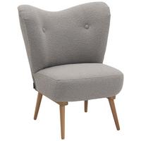 COCKTAILSESSEL Kayra Bouclé-Gewebe sahara - Sahara, Kunststoff (72/90/74cm) - 58aufmkessel