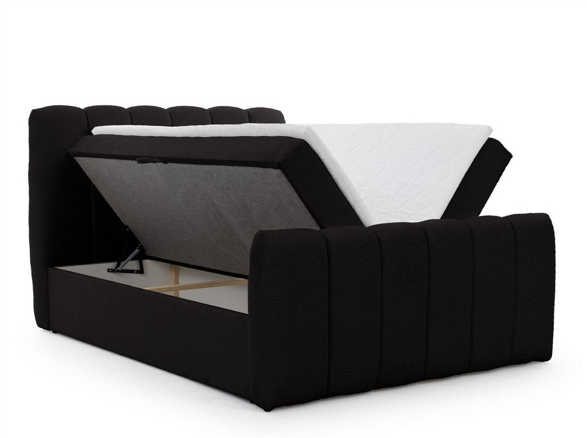 BOXBETT Denis - Schwarz, Holzwerkstoff/Textil (160/200cm) - Fun Möbel