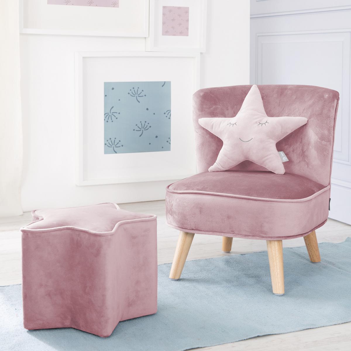 KINDERSESSEL klein 3-tlg. rosa - Rosa, Holzwerkstoff/Textil (70/50/48cm) - Roba