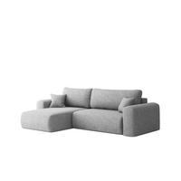 ECKSOFA Flora In Verita - Hellgrau, Holzwerkstoff/Textil (145/272cm) - Fun Möbel