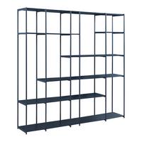 STANDREGAL Rælingen - Schwarz, Metall (180/180/32.5cm) - [en.casa]