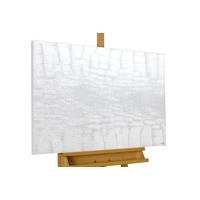ACRYLBILD HANDGEMALT 100/75 cm - Weiß, Holz/Textil (100/75cm) - KUNSTLOFT