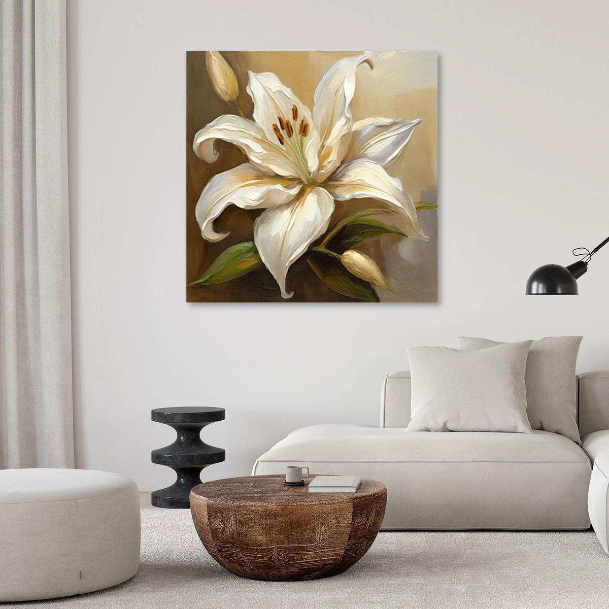 KUNSTDRUCK Beige 40/40 cm - Beige, Textil (40/40cm) - KUNSTLOFT