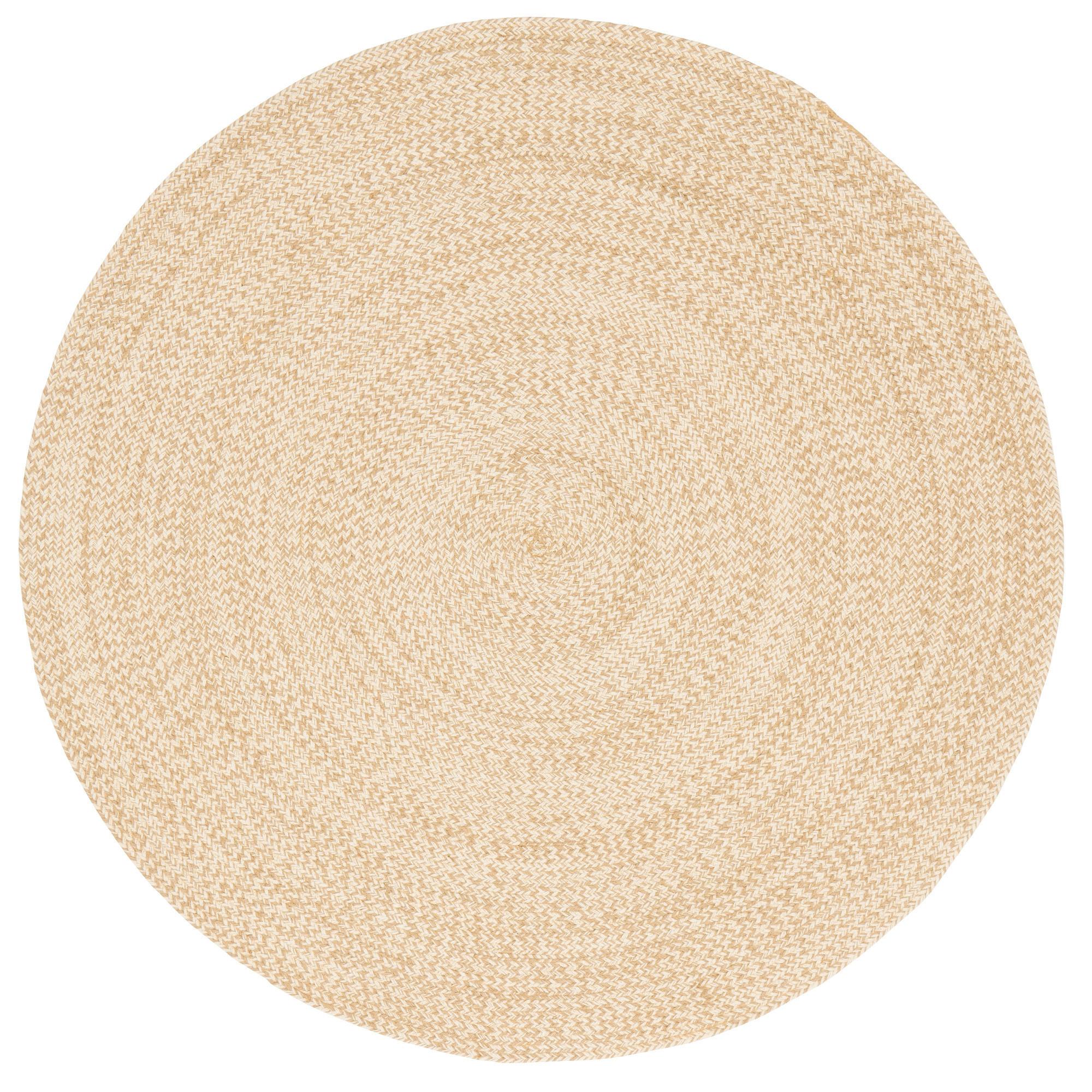 NATURFASER TEPPICH HANDGEFERTIGT JUTE KAYA RUND - Beige, Textil (120/120cm) - Pergamon