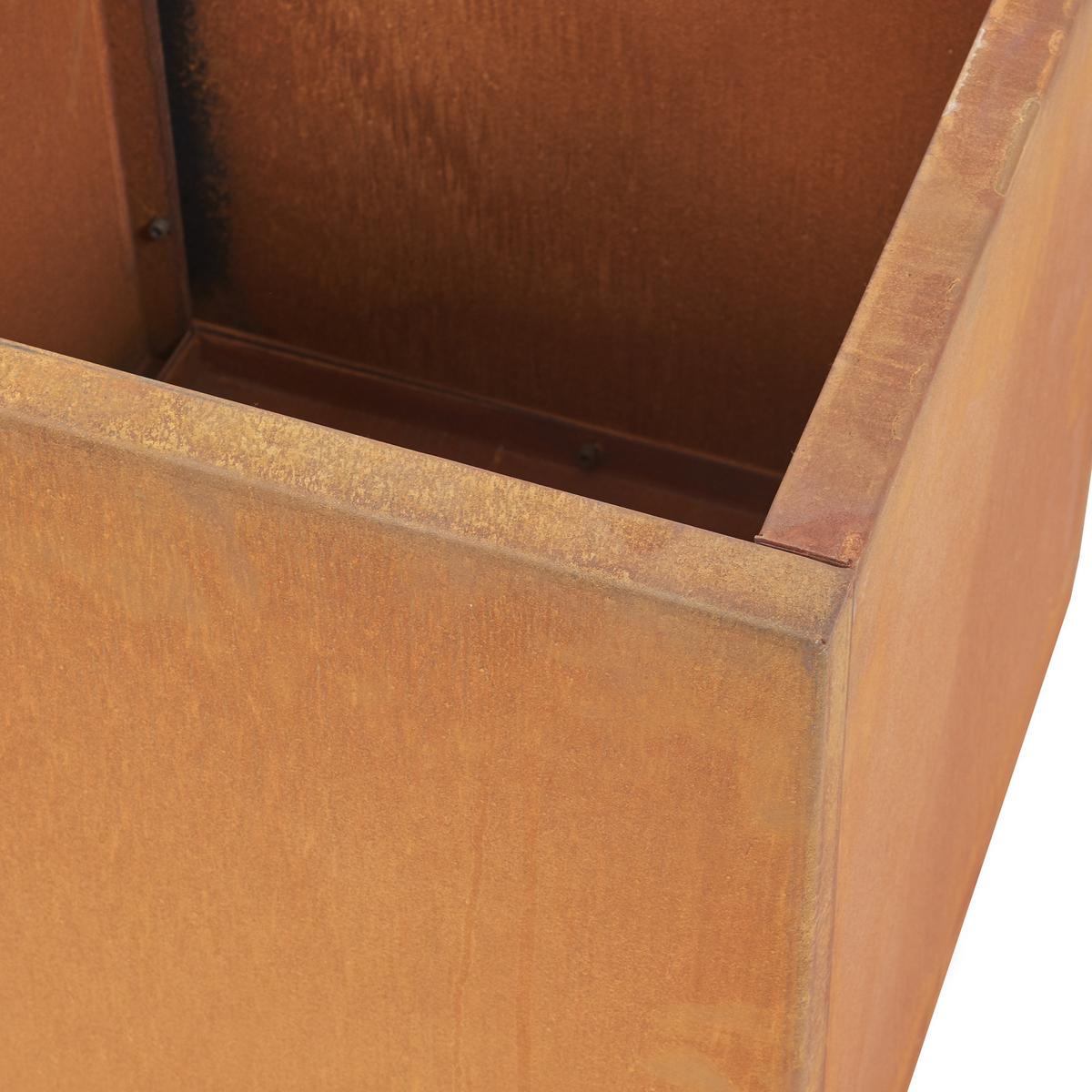 PFLANZKÜBEL Vaargel - Rostfarben, Metall (50/50/50cm) - casa.pro