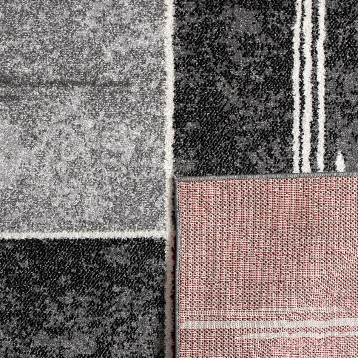 KURZFLORTEPPICH, kariert, Rot, 60 x 100 cm - Rot, Textil (100/60cm) - KADIMA DESIGN