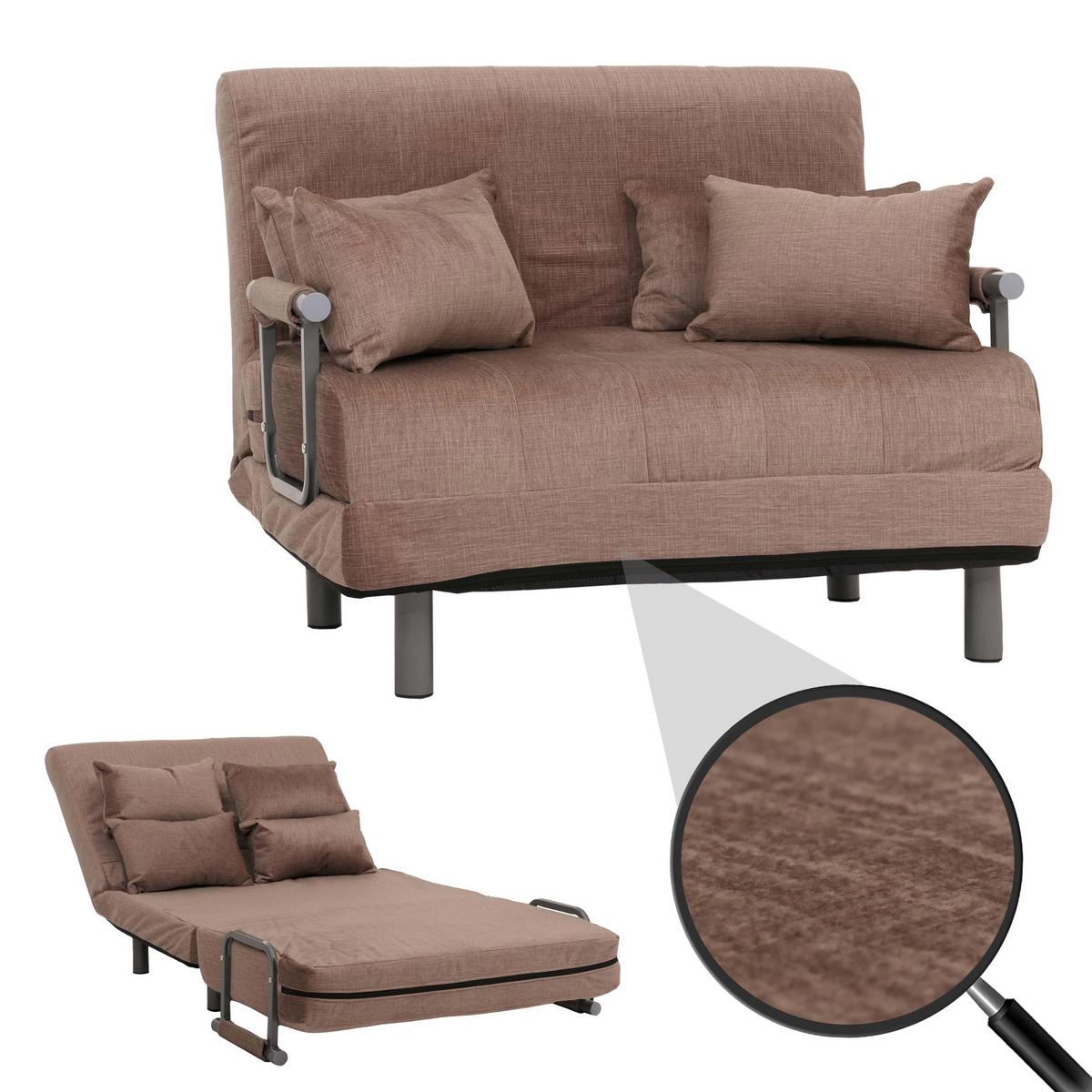 SCHLAFSESSEL Braun - Braun, Textil (105/80/190cm) - MCW