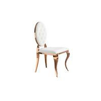 ESSZIMMERSTUHL LINDA Cremeweiß Velvet - Creme, Textil (50/92/56cm) - KAWOLA