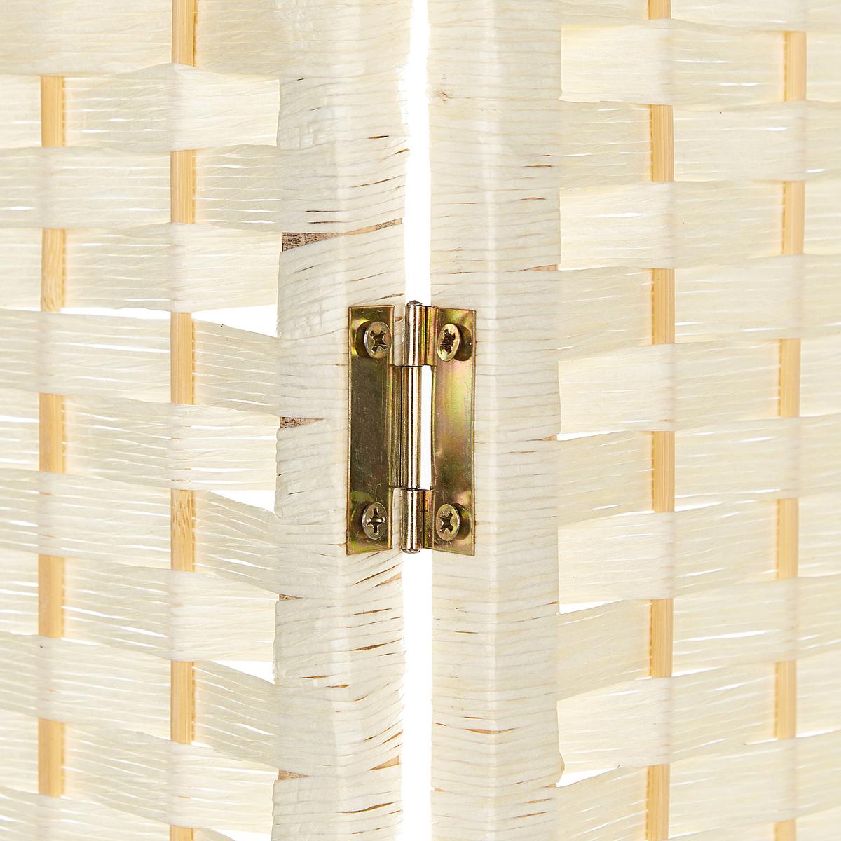 RAUMTEILER 4-teilig Hellbeige 163/170 cm Lappago - Beige, Papier (163/170/2cm) - Beliani