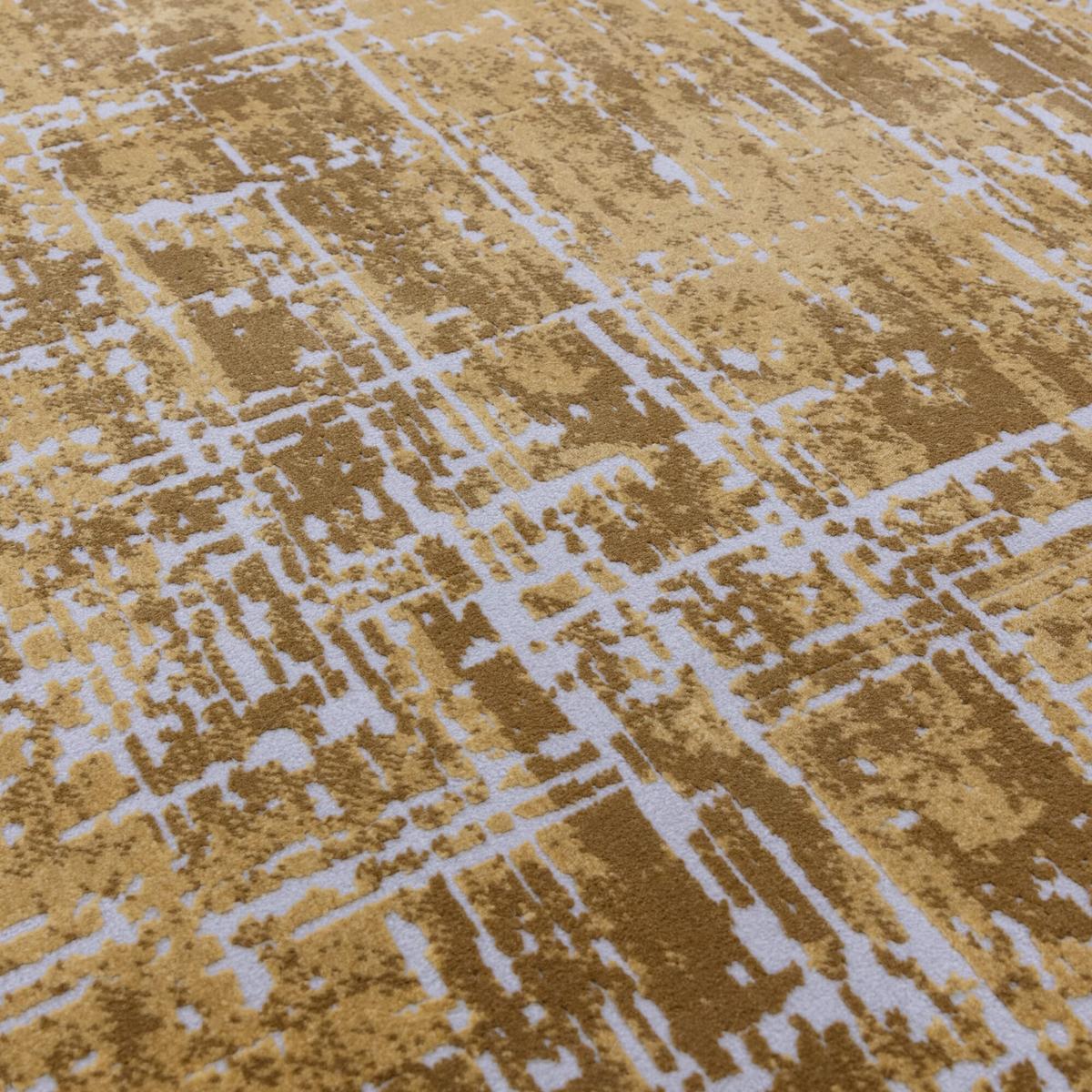 TEPPICH TIBER-Rom, abstrakt, Senfgelb, 120 x 170 cm - Gelb, Textil (170/120cm) - KADIMA DESIGN