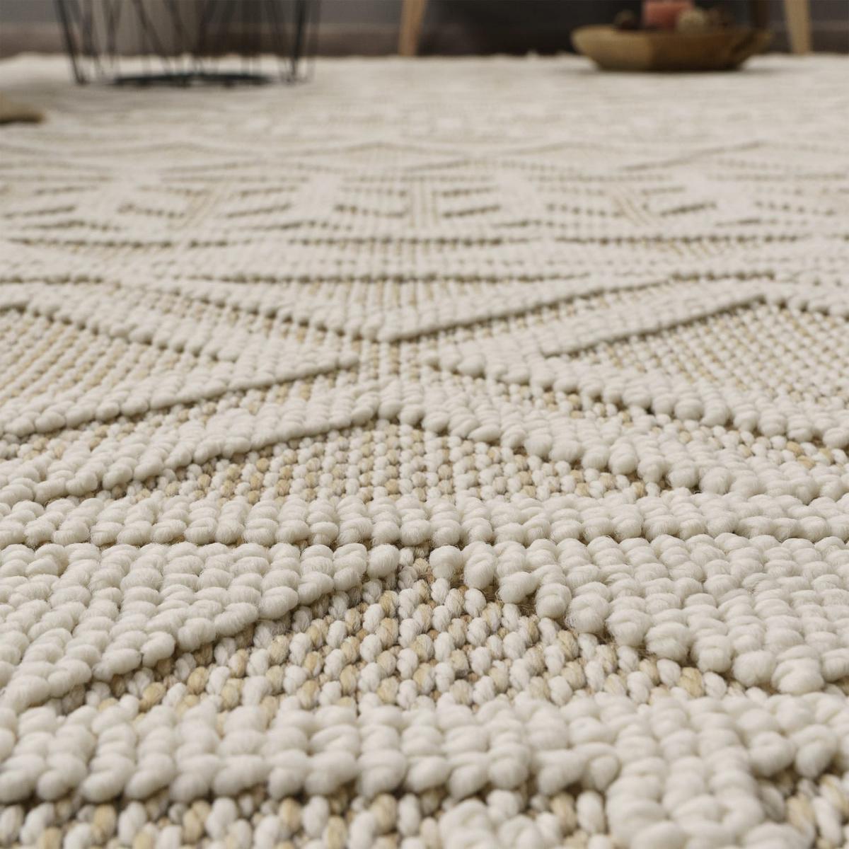 KURZFLORTEPPICH, in Naturoptik, Creme, 240 x 340 cm - Beige, Textil (340/240cm) - KADIMA DESIGN