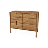 KOMMODE INA Wildeiche - Alteiche, Holz (97/79/46cm) - byoak