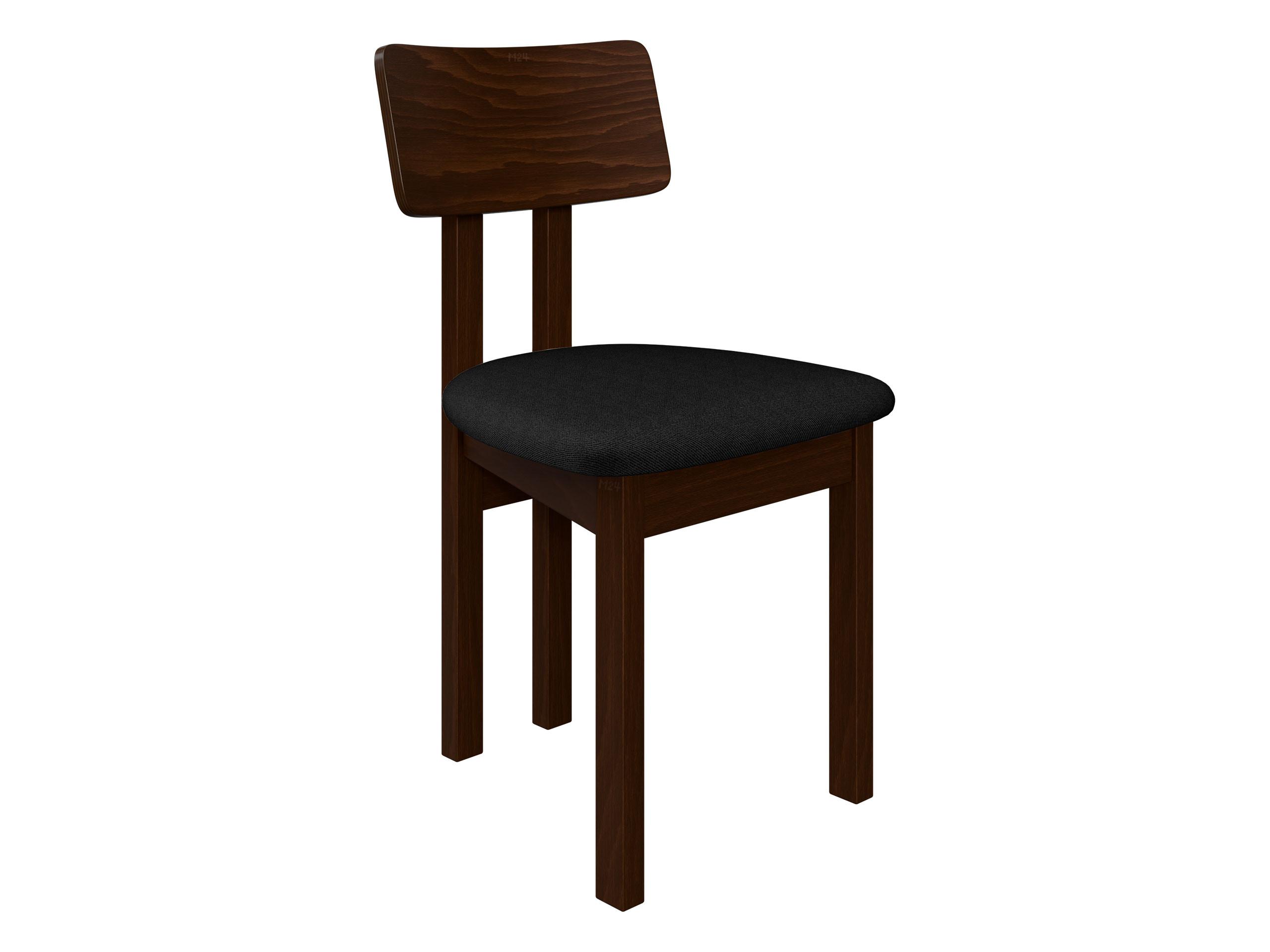 ESSZIMMERSTUHL Divo II - Nussbaumfarben/Schwarz, Holz/Textil (47/85/48cm) - MIRJAN24