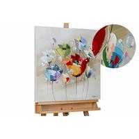 ÖLGEMÄLDE 60/60 cm - Blau/Beige, Holz/Textil (60/60cm) - KUNSTLOFT