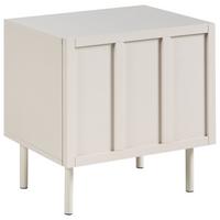 NACHTTISCH Hellbeige Clunes - Beige, Holzwerkstoff (40/50/50cm) - Beliani