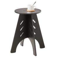 BEISTELLTISCH mit Zapfenverbindungen Schwarz - Schwarz, Holz (33/33/49cm) - SoBuy