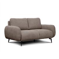 SOFA FEBE 2-Sitzer, beige - Beige/Schwarz, Holz/Textil (160/82/96cm) - Wozimo