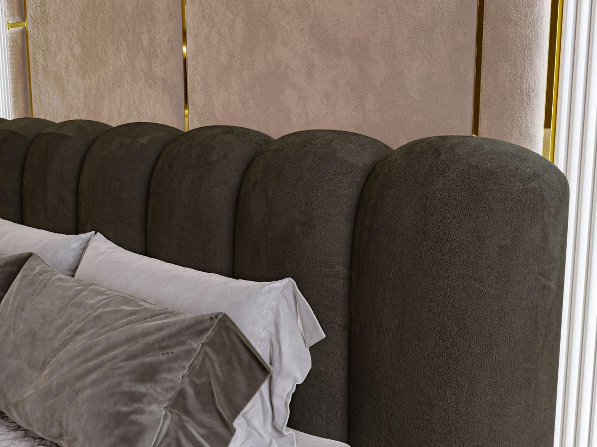 POLSTERBETT Averia 140x200 Schwarz - Schwarz, Textil (140/200cm) - Graingold