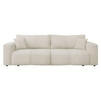 SCHLAFSOFA Furyn Boucle - Schwarz/Naturfarben, Holzwerkstoff/Kunststoff (248/82/92cm) - MIRJAN24