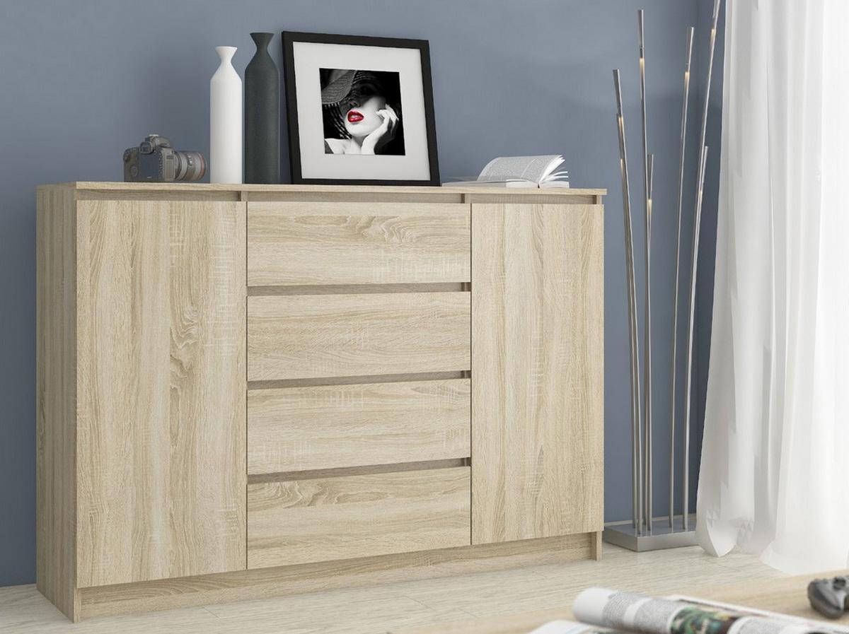 KOMMODE Eiche Sonoma 99/138/40 - Sonoma Eiche, Holzwerkstoff (138/99/40cm) - RAUMHIRSCH FURNITURE