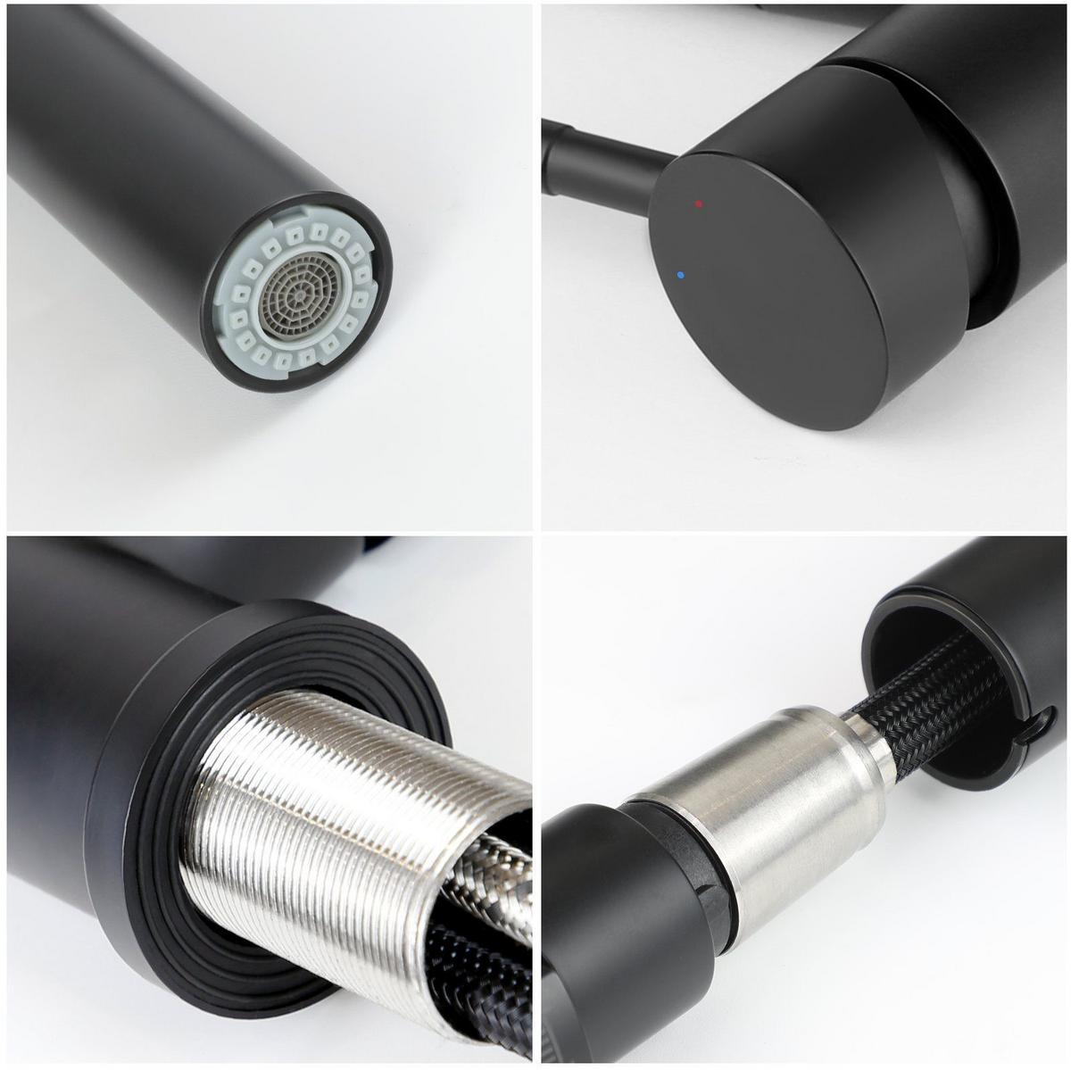 KÜCHENARMATUR GLAUBE 42/5/42 cm - Schwarz, Metall (5/42/42cm) - Nettlife