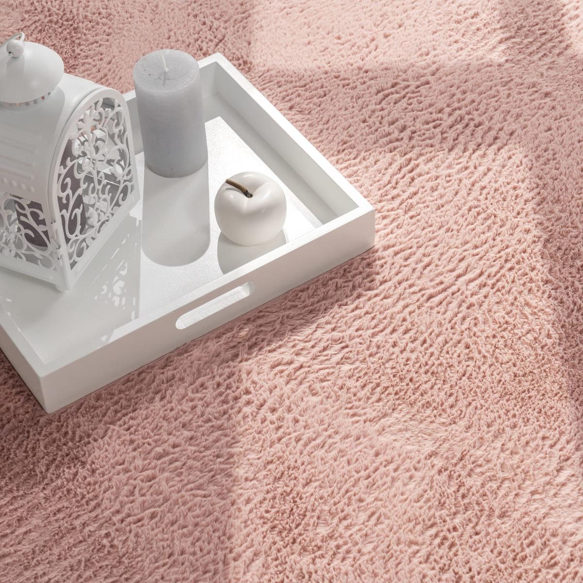 FLACHWEBETEPPICH Pink 60 x 90 cm - Pink, Kunststoff (60/90cm) - TT Home