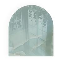 GLASPLATTE für Kamin 80x70 cm - Türkis, Glas (80/70/0.4cm) - TULUP
