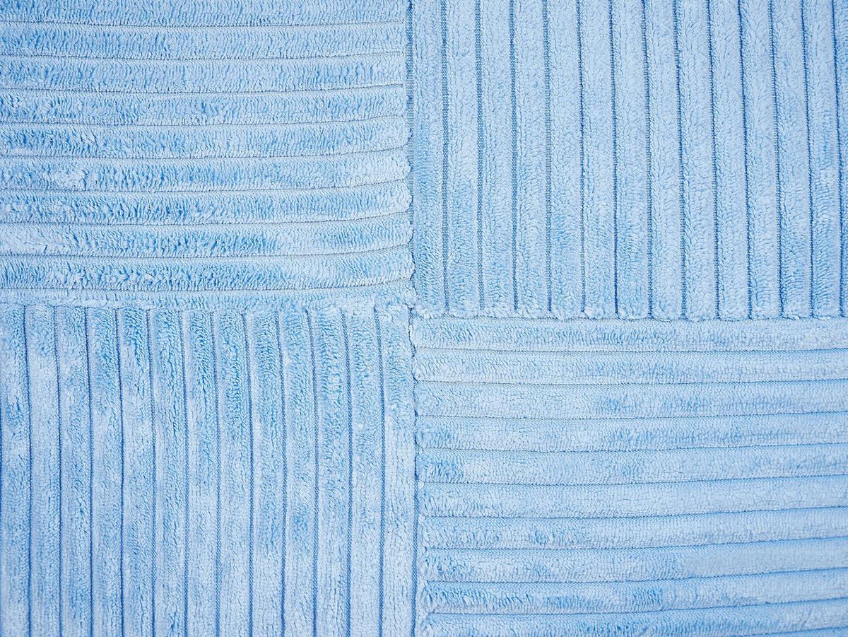 DEKOKISSEN CORD 2er-Set Blau 43/43 cm Millet - Blau, Textil (43/43cm) - Beliani