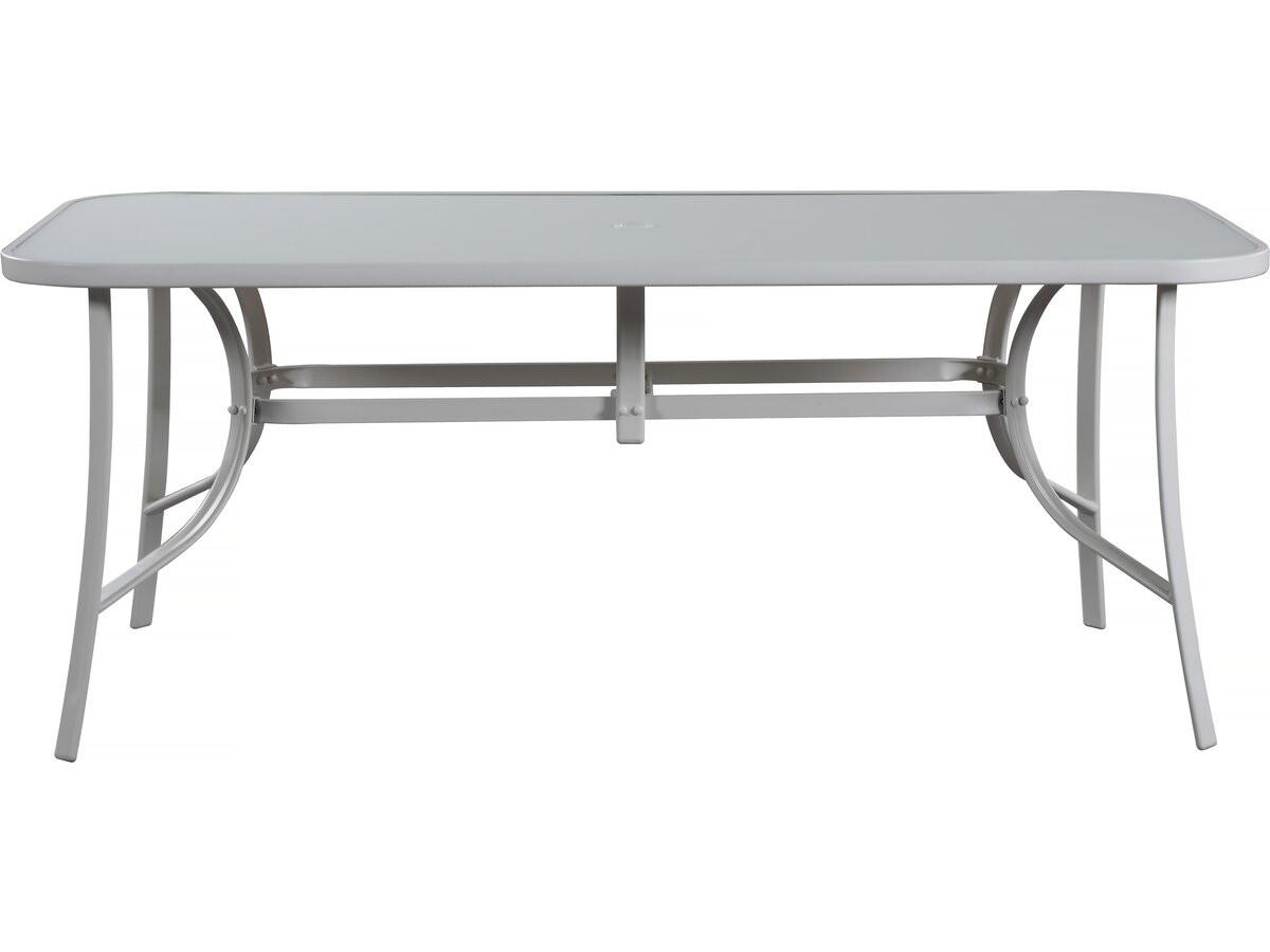 GARTENTISCH cordoba weiss - Weiß, Glas (180/90/72cm) - Habitat Garten