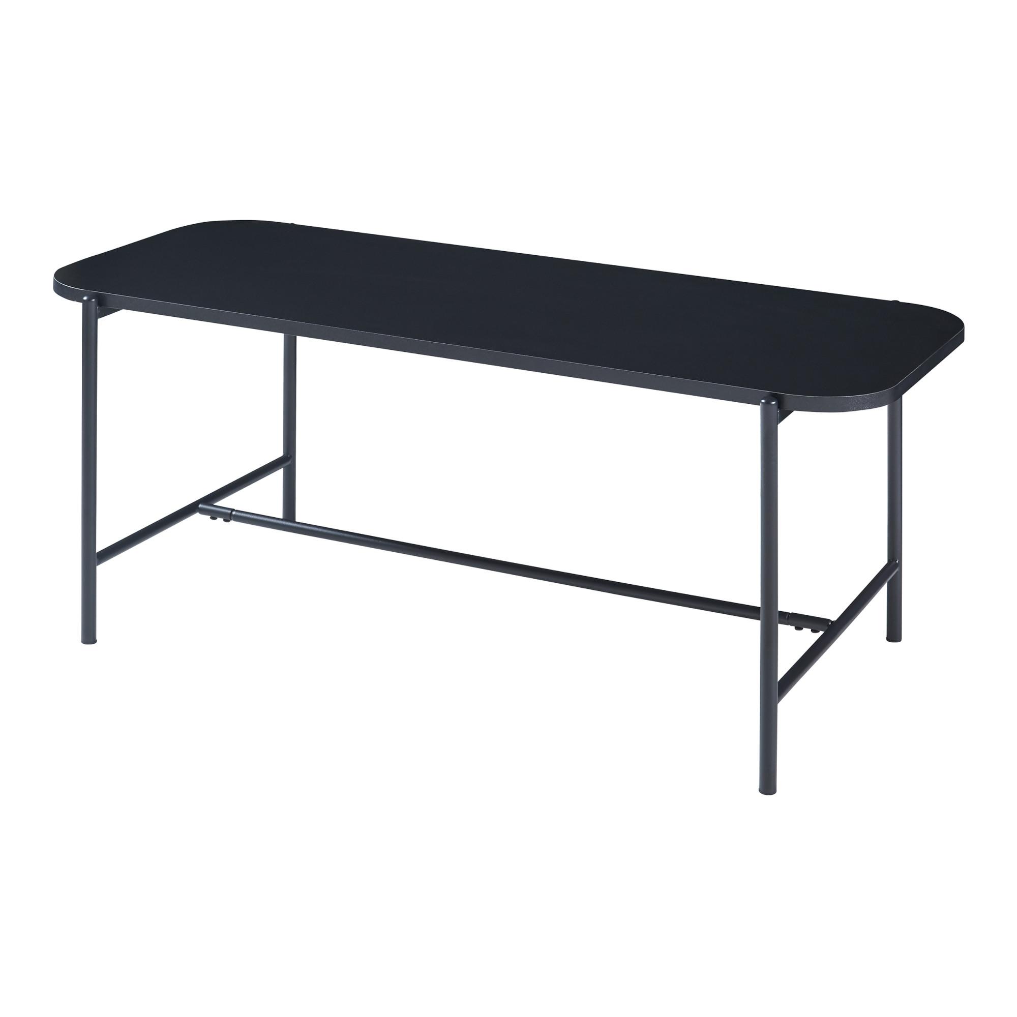 COUCHTISCH Samnanger 110/50/45 cm - Schwarz, Holzwerkstoff/Metall (110/50/45cm) - [en.casa]