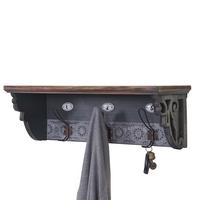 WANDGARDEROBE Grau - Grau, Holz (60/22/18cm) - MCW