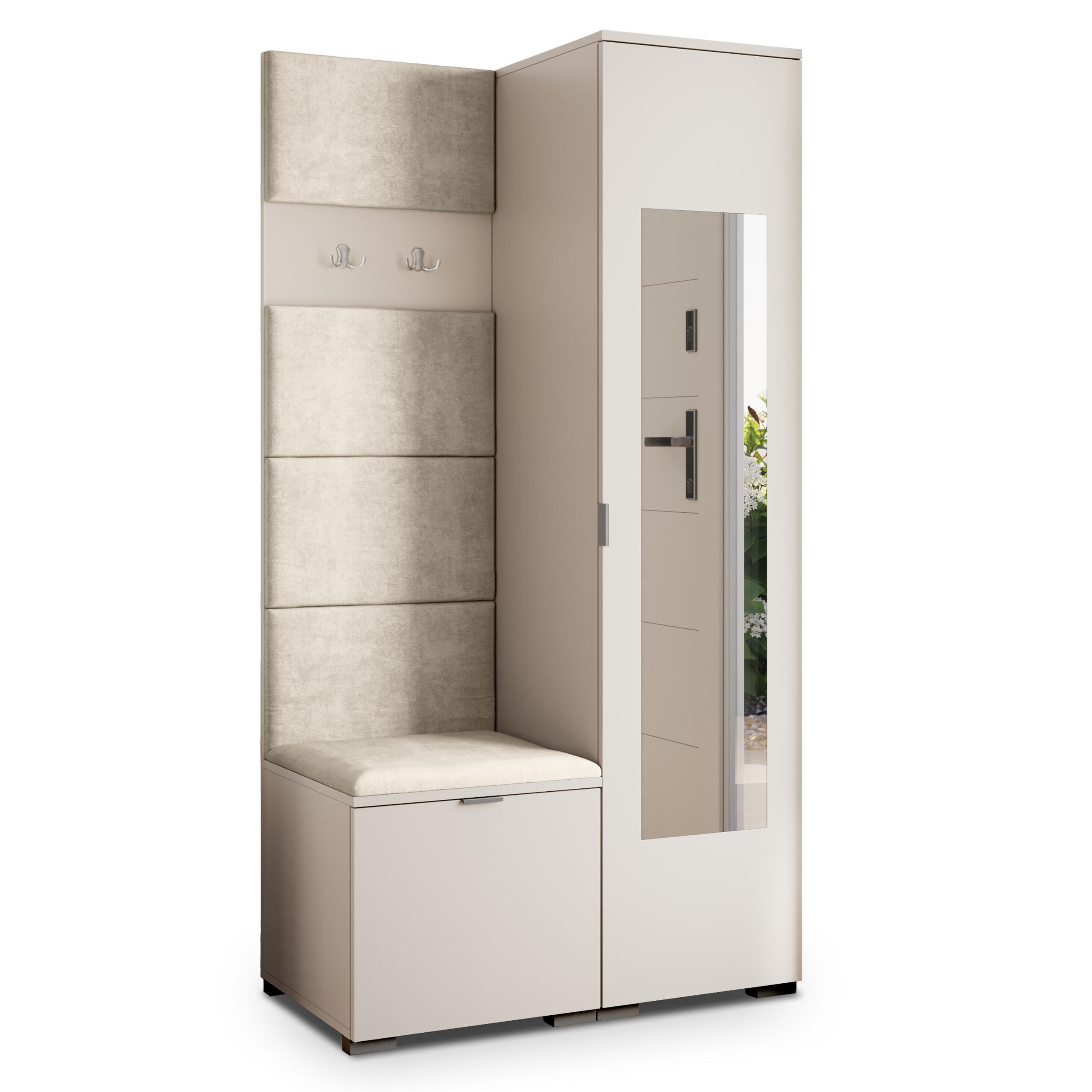 GARDEROBENSCHRANK VIRA 95/181/51 cm Modern Kaschmir - Kaschmir/Beige, Holzwerkstoff (95/181/51cm) - MASSENO