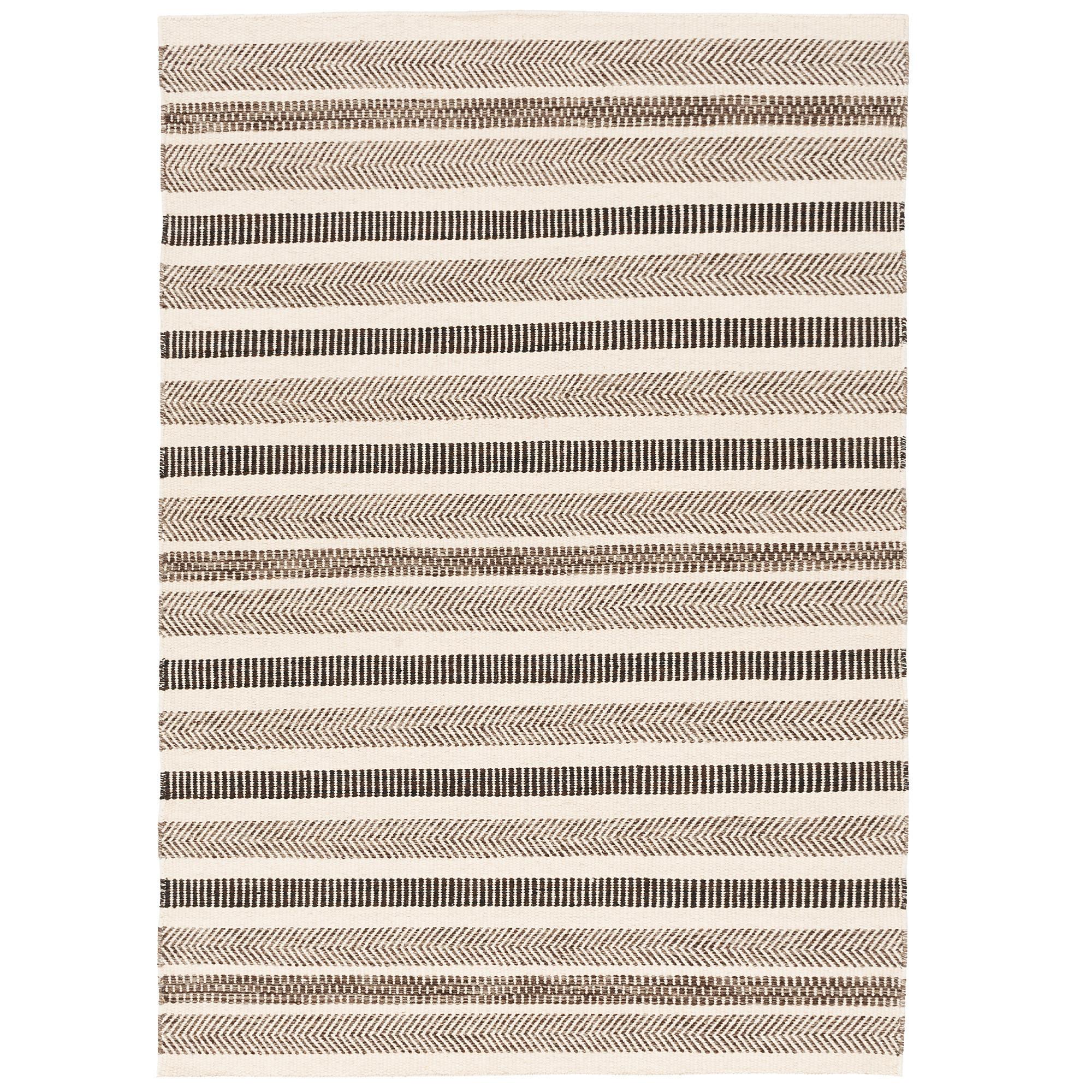NATUR TEPPICH WOLLE RANA STREIFEN - Beige/Braun, Textil (140/200cm) - Pergamon