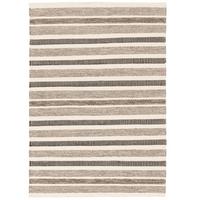 NATUR TEPPICH WOLLE RANA STREIFEN - Beige/Braun, Textil (120/180cm) - Pergamon