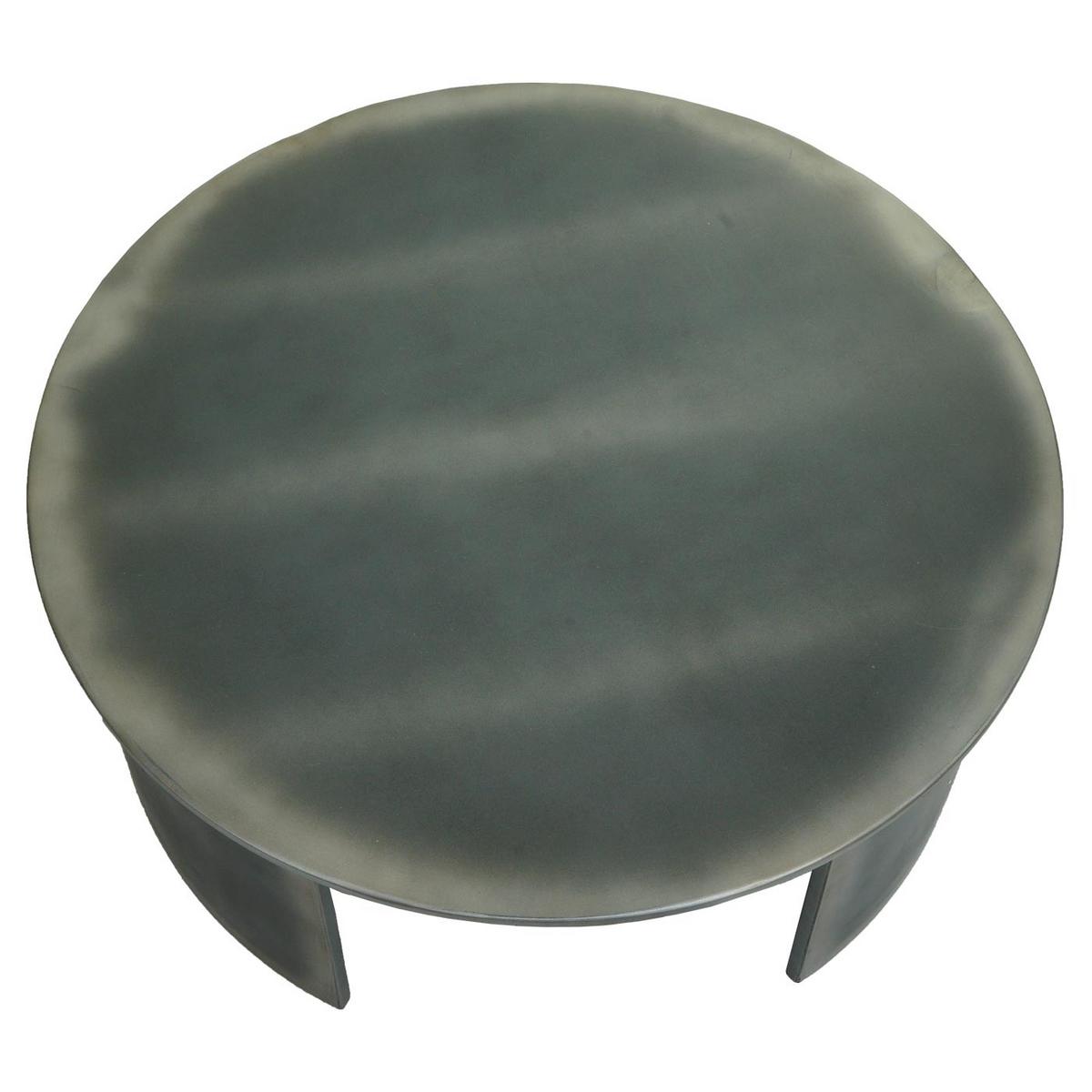 COUCHTISCH rund Grau - Grau, Holz (80/80/30cm) - MCW