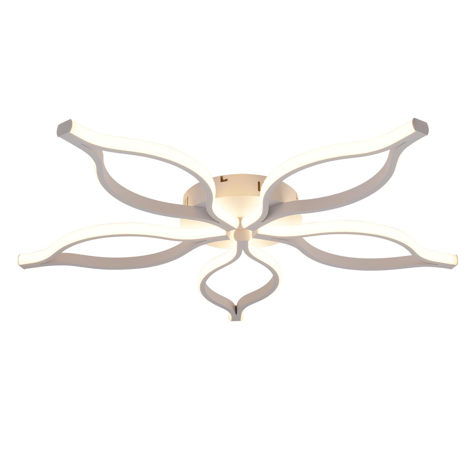 LED DECKENLEUCHTE Ielwynne 80/38/6 cm - Weiß, Metall (80/38/6cm) - ZMH