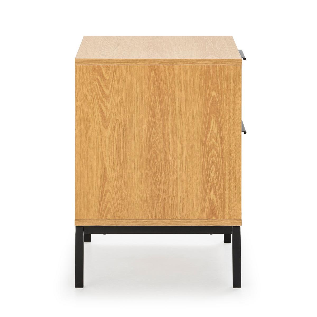 NACHTTISCH Auri 2 schubladen Eichenfarbe - Honigeiche, Holzwerkstoff (50/55/40cm) - VS Venta-stock