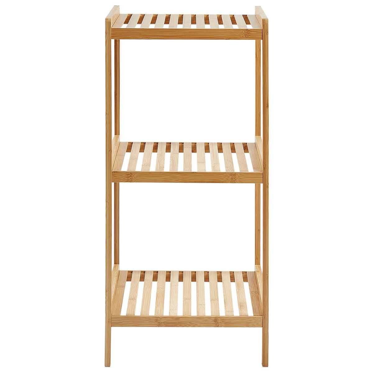 REGAL Bambus Hellbraun Baxley - Braun, Holz (37/78/33cm) - Beliani