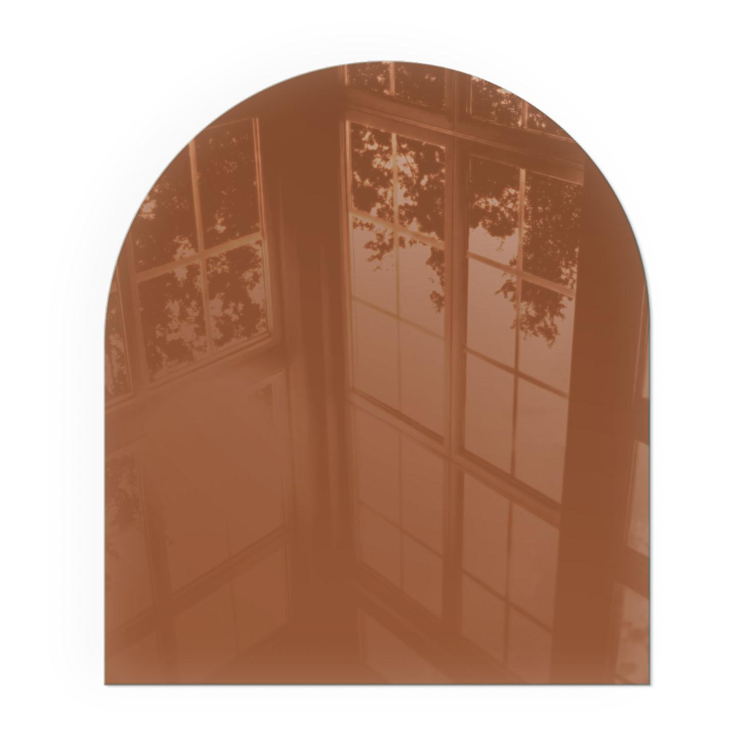 GLASPLATTE für Kamin 80x70 cm - Braun, Glas (80/70/0.4cm) - TULUP